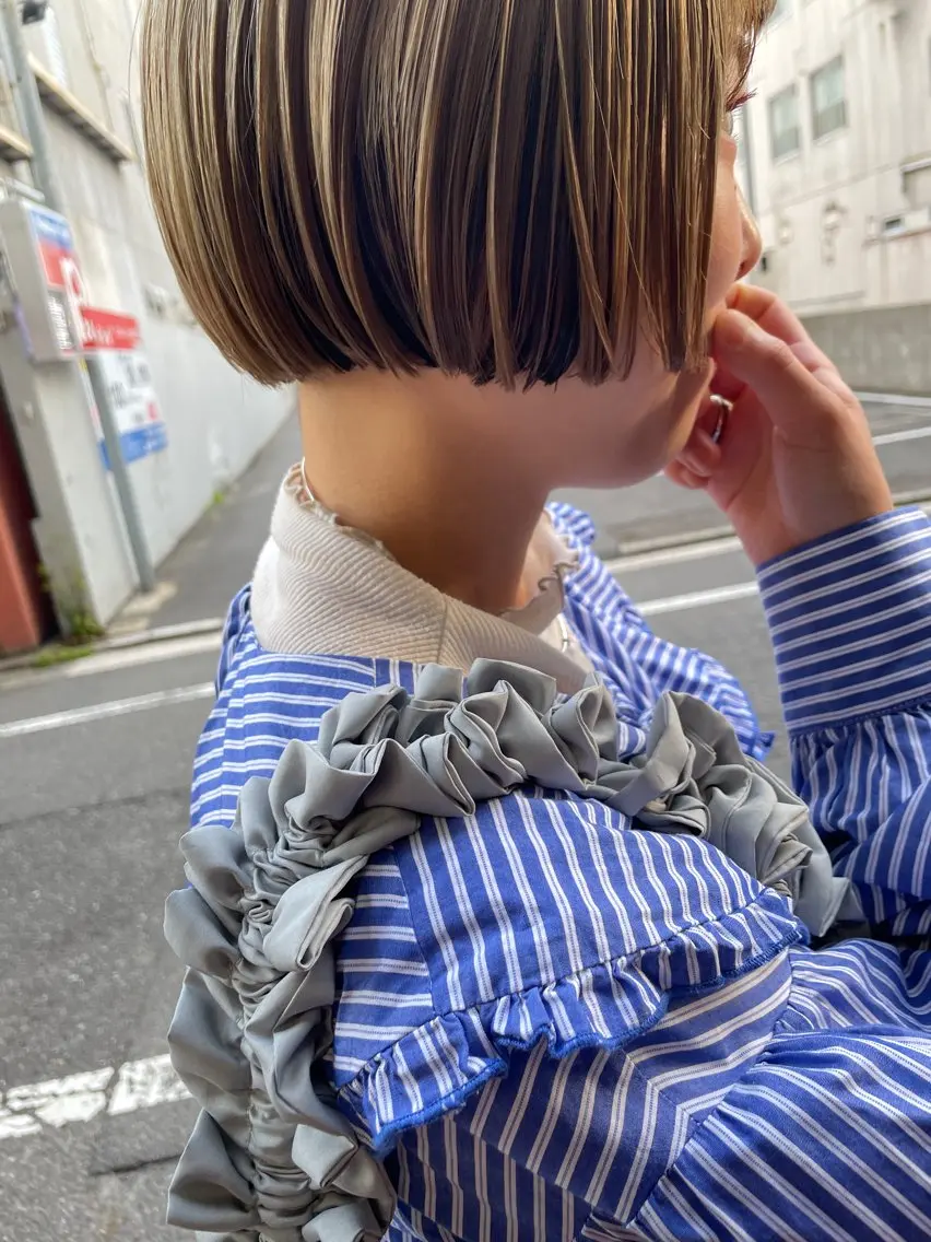 ショート ボブ カット ayane⭐️ボブ・ ショート・パーマのヘアスタイル