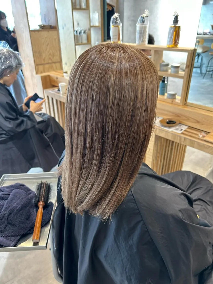 セミロング カラー ヘアカラー トリートメント Sia中野新橋 『JUNYA』のヘアスタイル