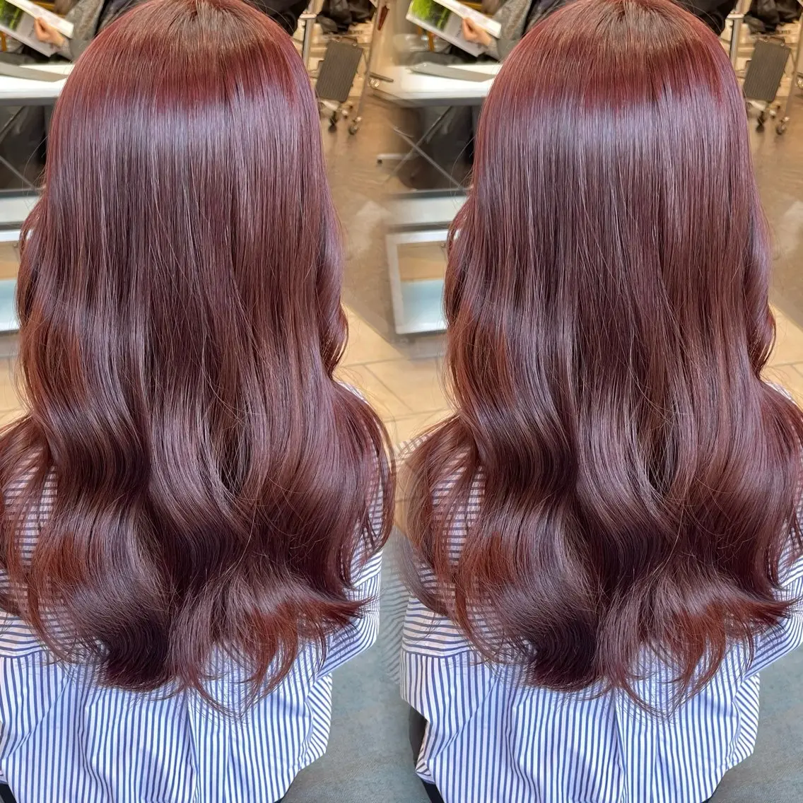 ロング カラー カット ヘアカラー トリートメント ブリーチなしカラー kana🐱のヘアスタイル