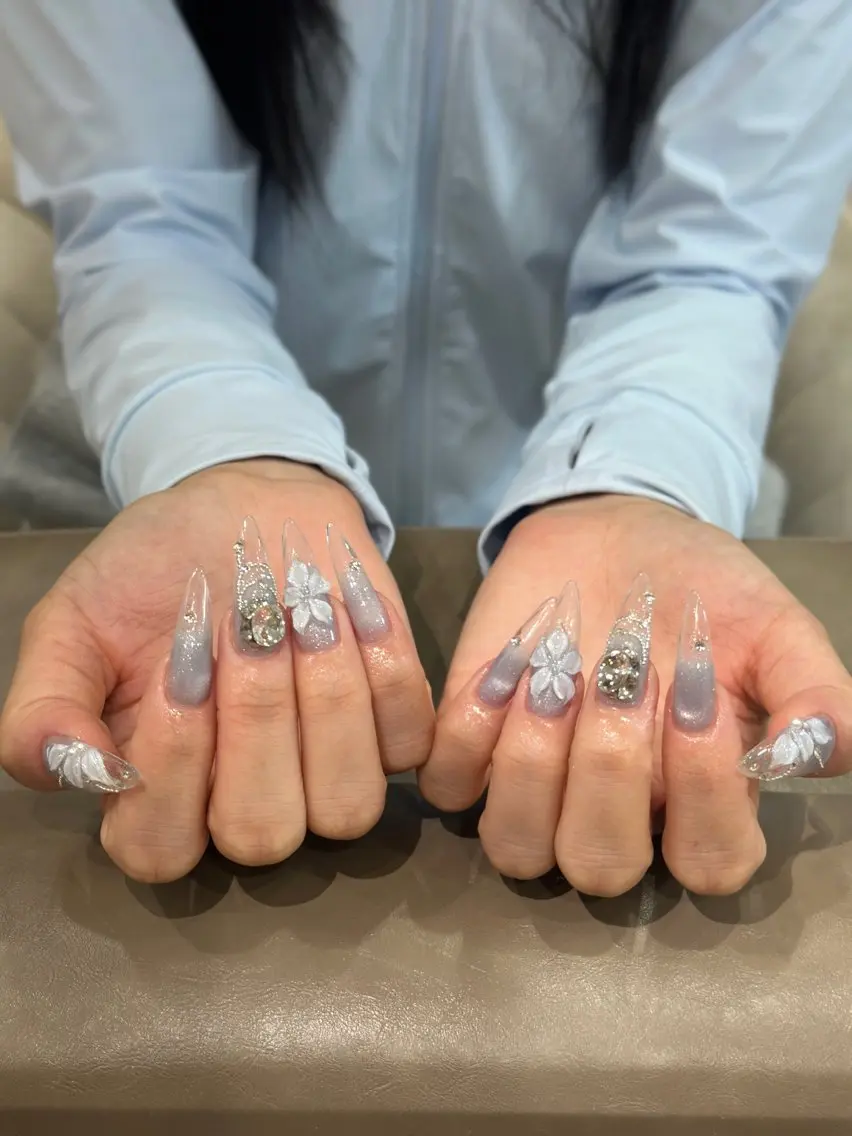 ネイル ジェルネイル 韓国ネイル 持ち込み シンプルネイル ワンホンネイル ハンドネイル 🎀AURA Nailsalonのネイルデザイン