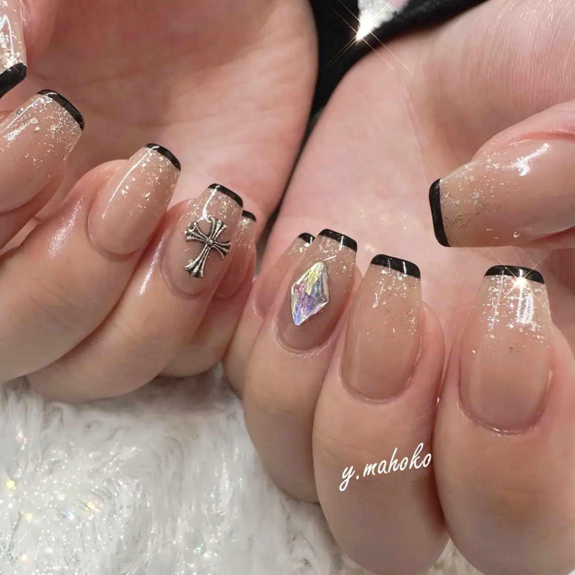 ネイル ハンドネイル パラジェル有/ 長さだし/mahoのネイルデザイン