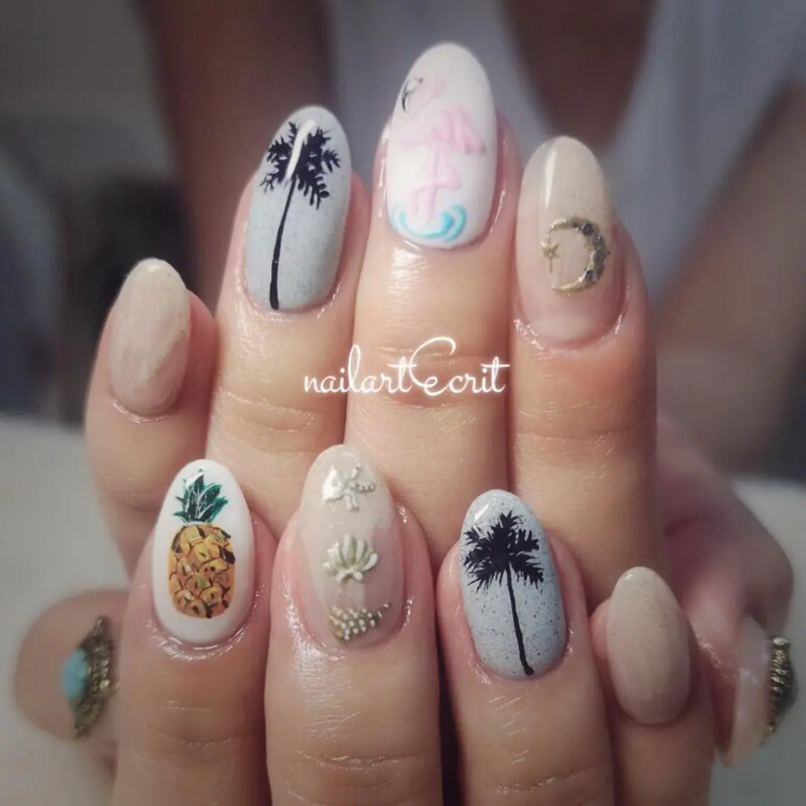 ネイル ハンドネイル nailart ecritのネイルデザイン