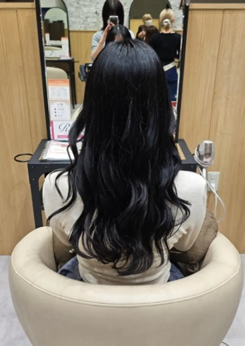 カラー ロング カット ヘアカラー 透明感カラー️🫧‪ ℝ𝕚𝕟𝕒のヘアスタイル