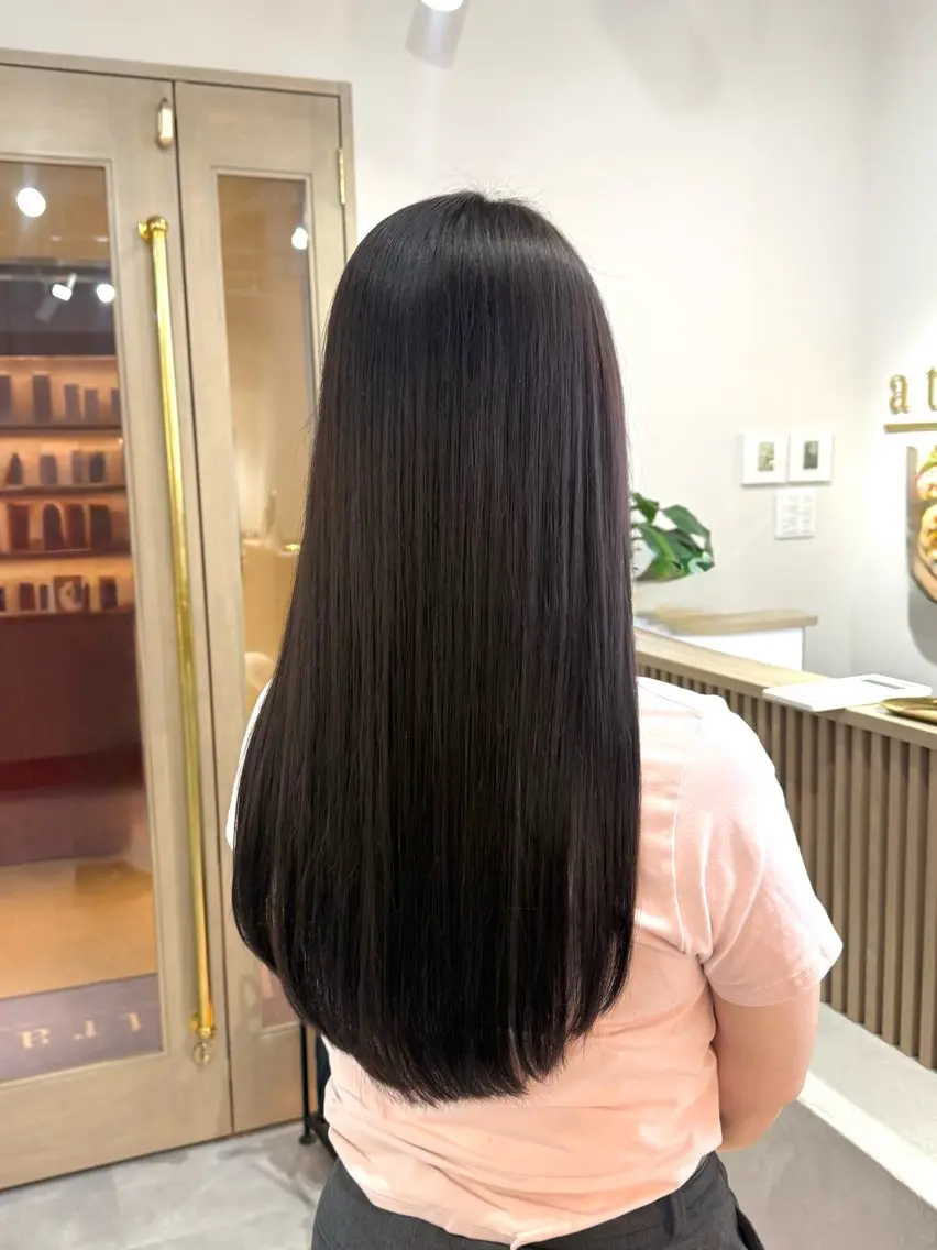 ロング 髪質改善 カット ヘアカラー AYANA🫧酸性 縮毛/艶髪TR🫧のヘアスタイル
