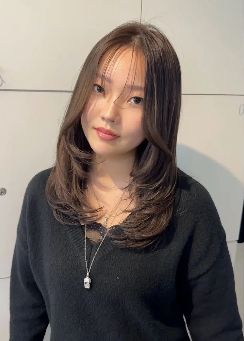 ロング カラー レイヤー/ハイトーン WAKANAのヘアスタイル