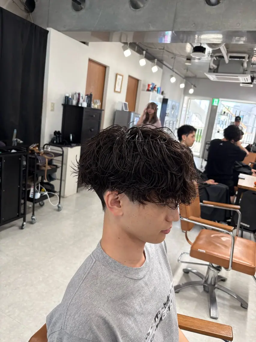 パーマ メンズ メンズパーマ 下北沢メンズパーマ 特化園田　楓莉のヘアスタイル