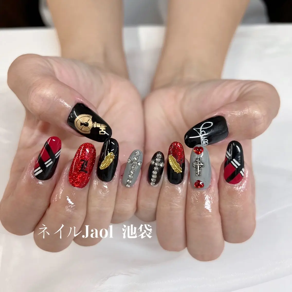 セミロング ハンドネイル ネイルJaol 池袋のネイルデザイン