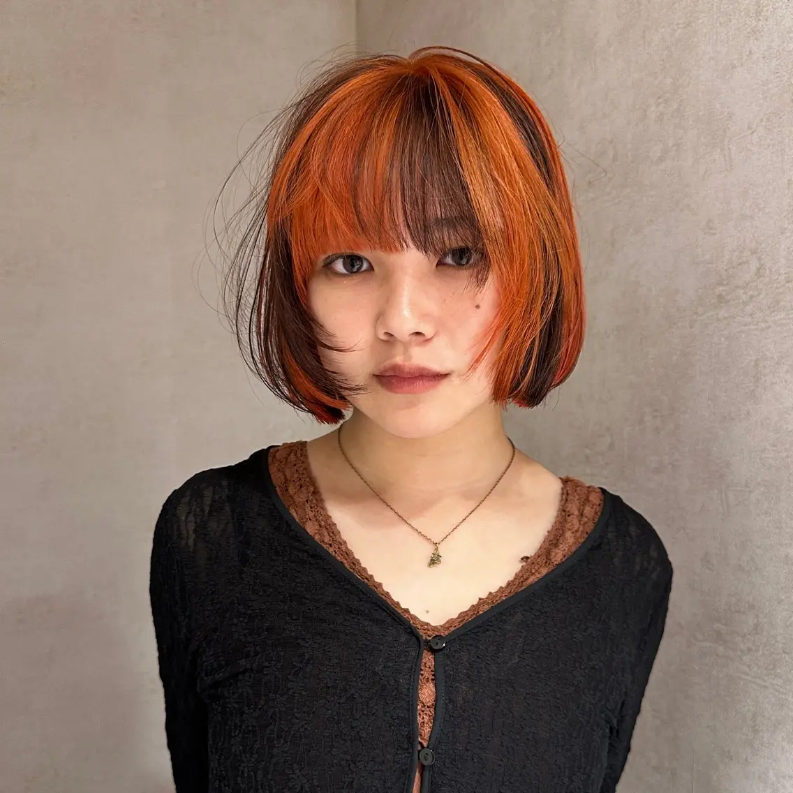 ミディアム ヘアカラー ブリーチ🩸 レイヤー🪬yumeのヘアスタイル