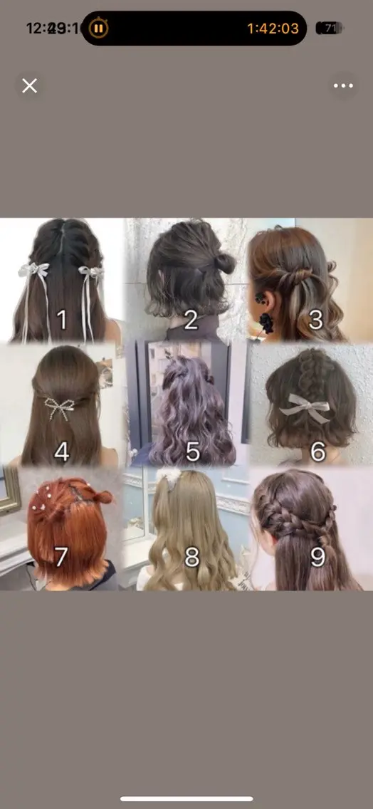 .⋆𝜗𝜚推し活ポイントヘアアレンジ.⋆𝜗𝜚ライブ前にワンポイントで可愛くしませんか🎀🪄の写真