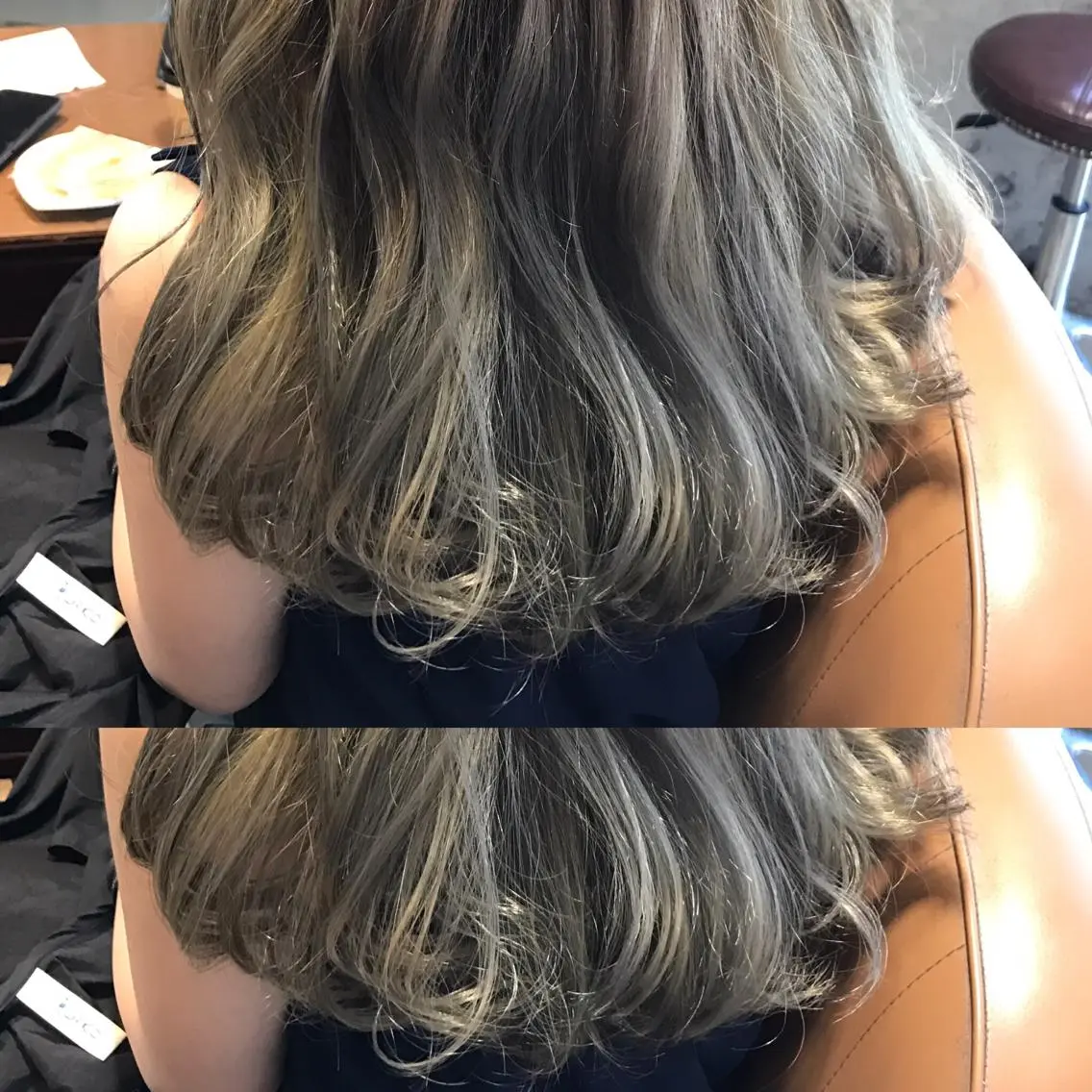 ロング カラー パーマ ヘアアレンジ メンズ マツエク・マツパ ミント ミントグリーン サロンドミルク 渋谷高比良のヘアスタイル