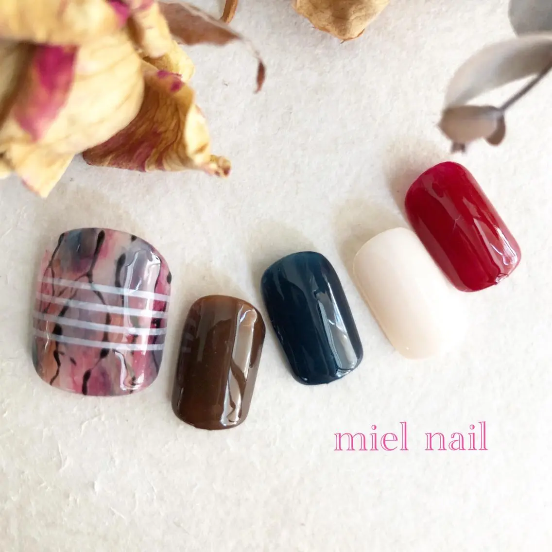 ネイル アートネイル フットネイル 春ネイル 夏ネイル miel nailのネイルデザイン