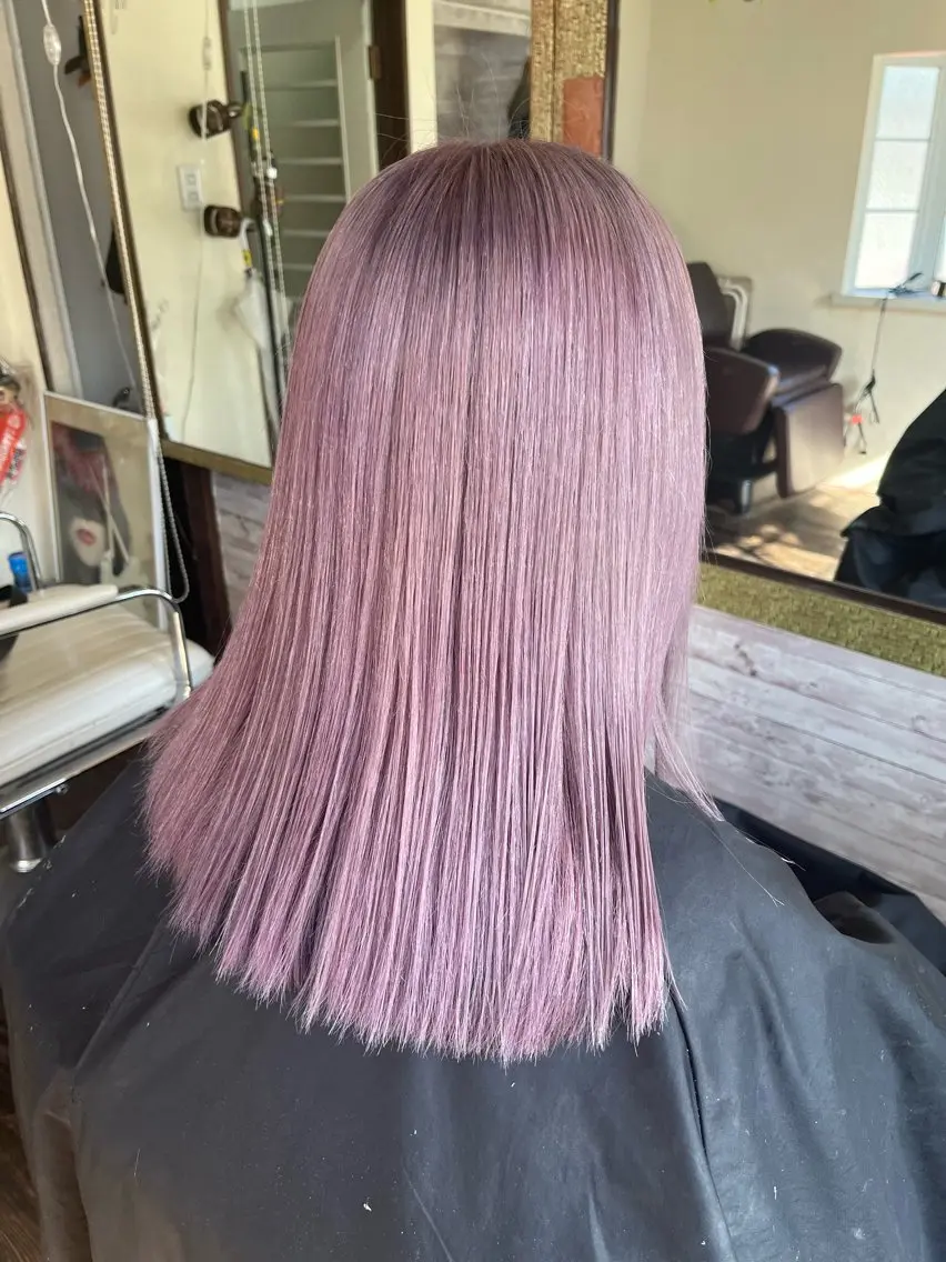 ミディアム カラー ヘアカラー 渡辺 健太のヘアスタイル