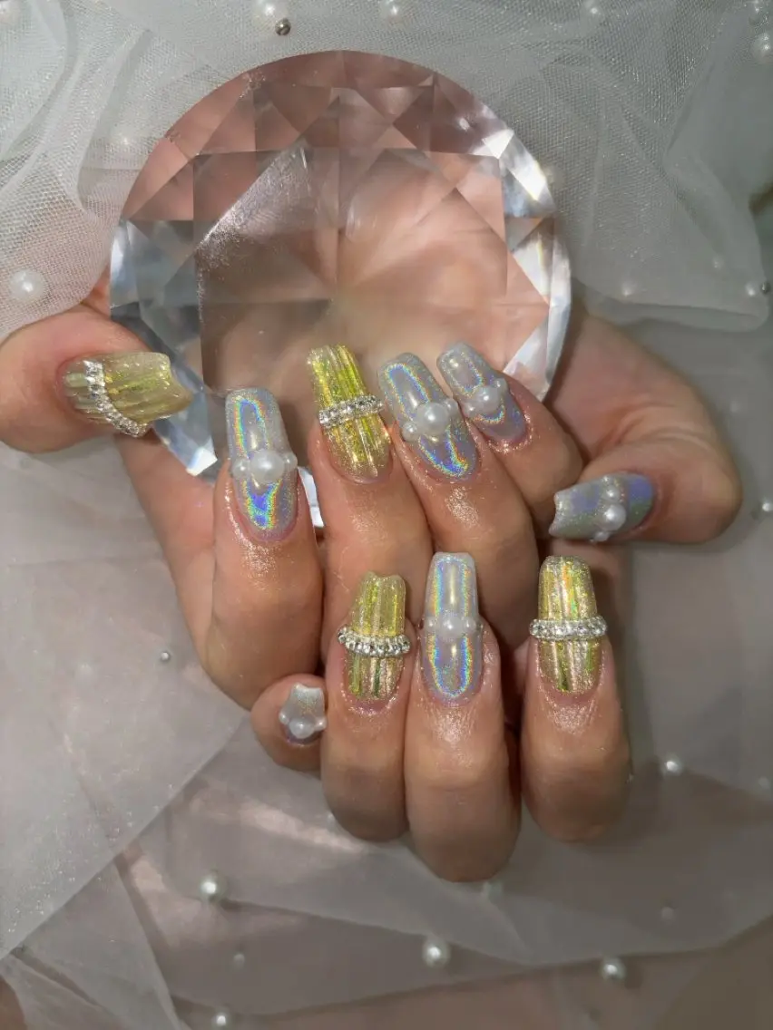ネイル ハンドネイル Mermaid Nail♡Akariのネイルデザイン
