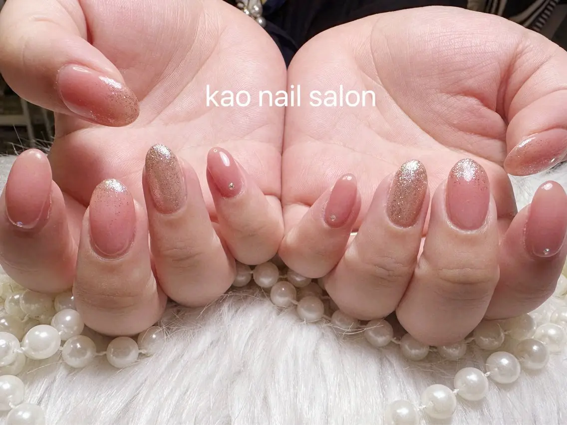 ネイル ハンドネイル kao nail マグネット/長さだしのネイルデザイン
