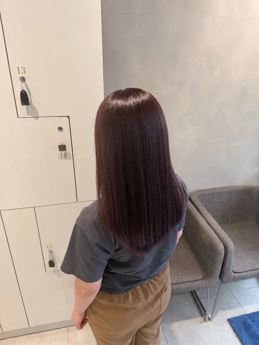 セミロング 安藤 美夢のヘアスタイル
