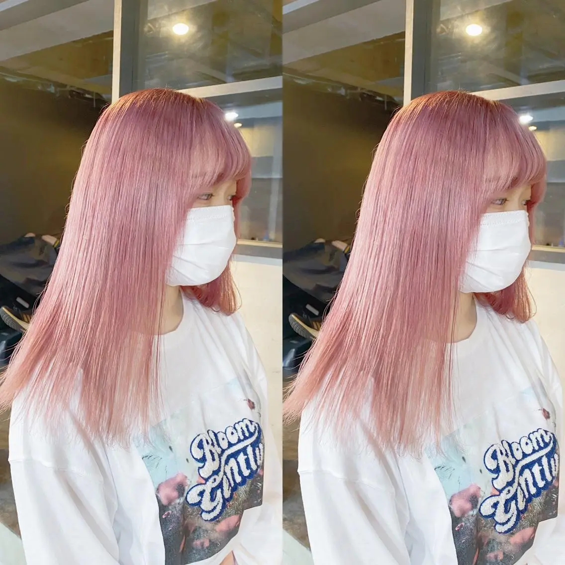 セミロング カラー カット ヘアカラー トリートメント yoriダブルカラー 代表すがわらのヘアスタイル