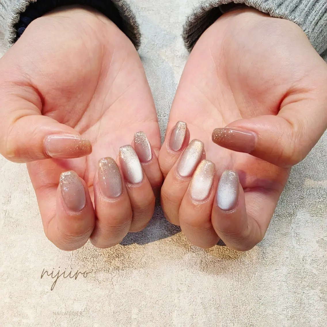 ネイル ハンドネイル nijiiro🌈 サトウのネイルデザイン