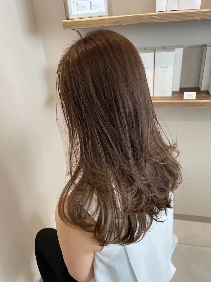 【おすすめ🍓】ワンカラー+8stepヘアエステ🫧(髪質改善)の写真