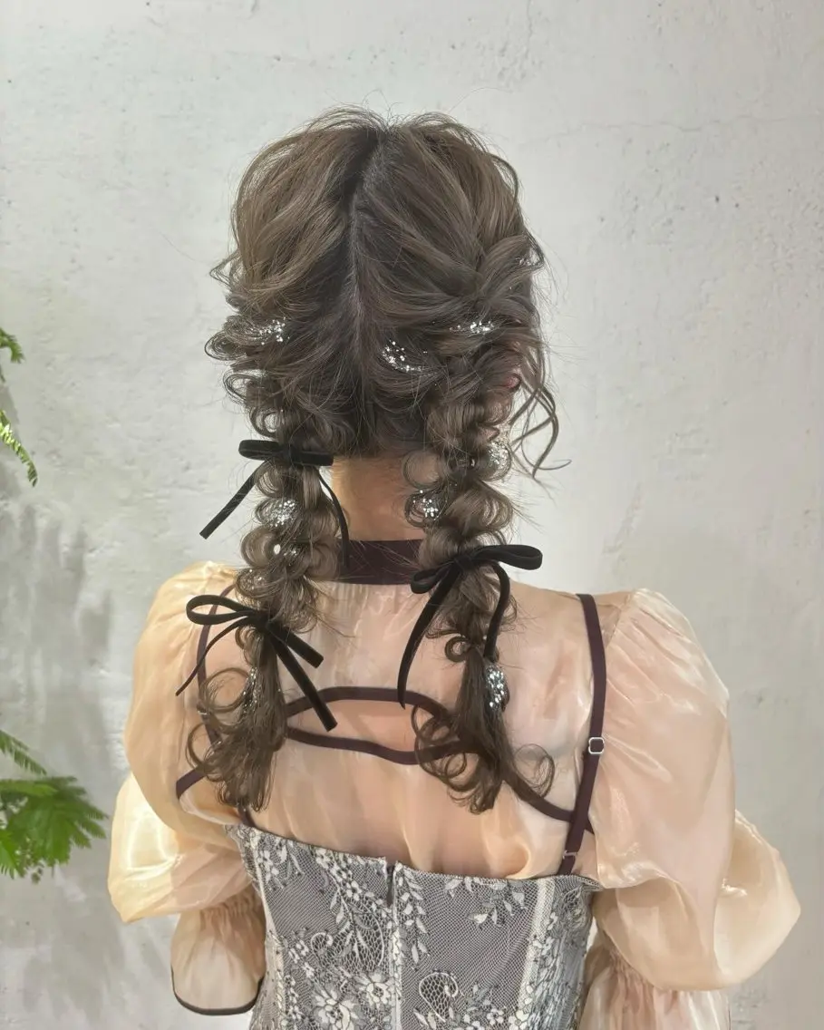 ヘアアレンジ ヘアセット サソウ ユリエ🥥のヘアスタイル