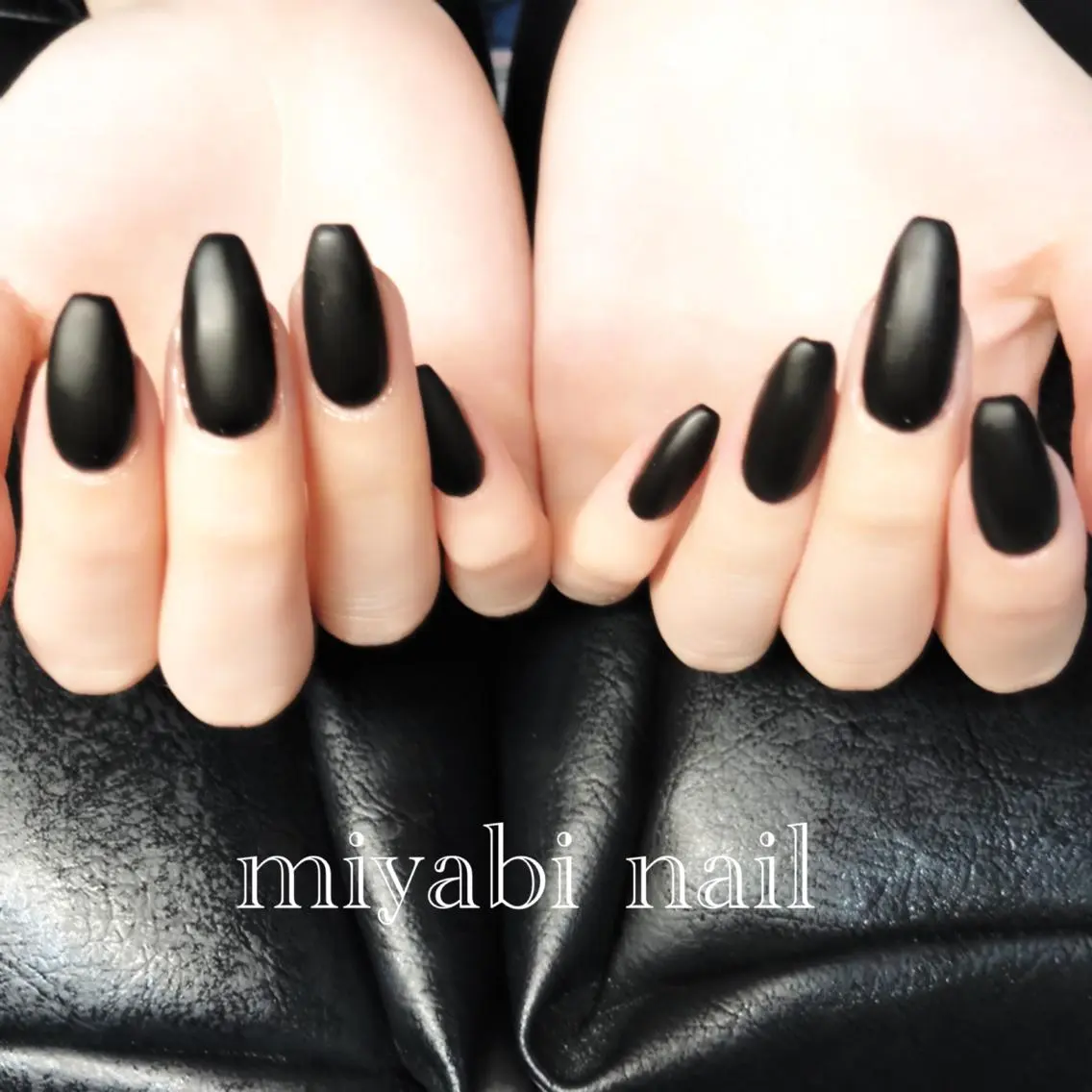 ネイル マットネイル ワンカラーネイル miyabi nail 桂川駅近くのネイルデザイン