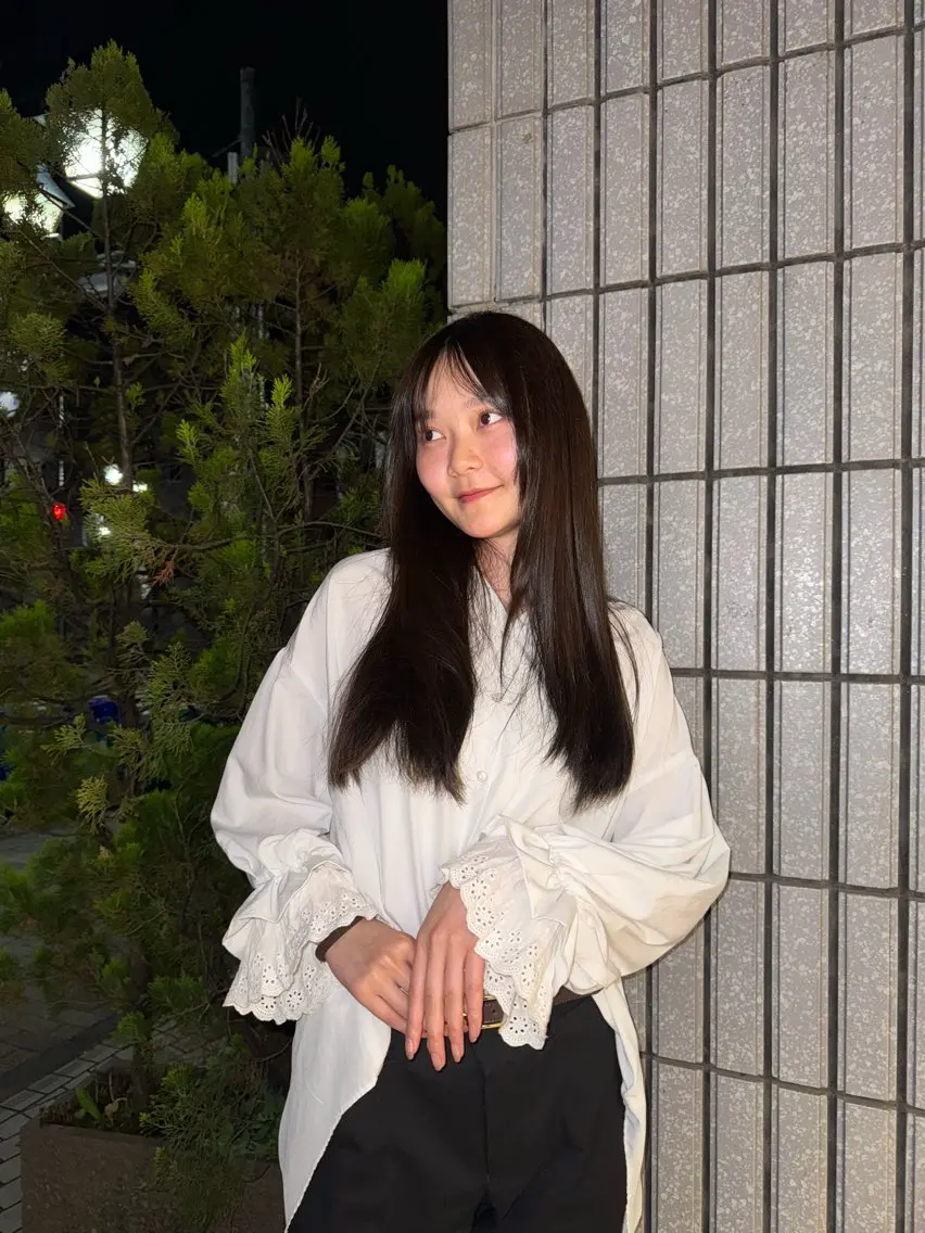 ロング カラー ヘアカラー トリートメント ワタナベ ヒヨリのヘアスタイル
