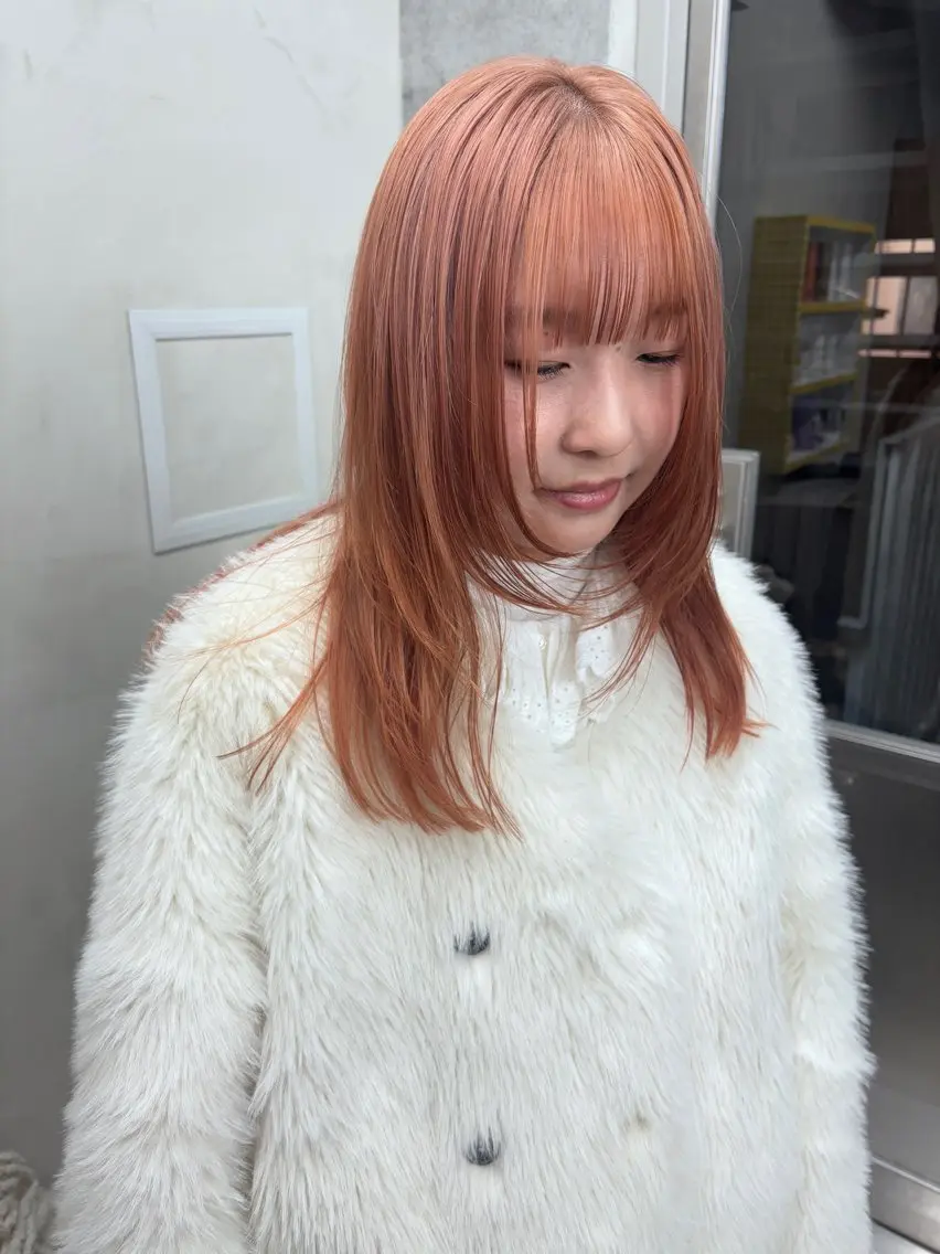 セミロング カラー カット ヘアカラー トリートメント yuuna/ ハッシュカット🎀のヘアスタイル