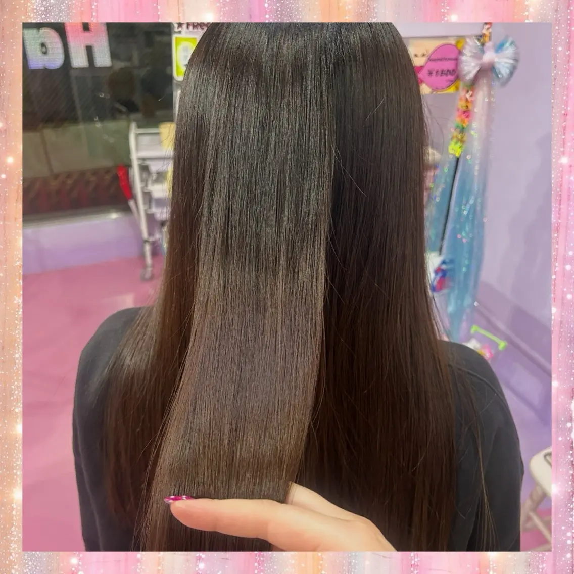 ミディアム カラー トリートメント ヘアカラー Miju💖派手髪/ ティンセル/エクステのヘアスタイル