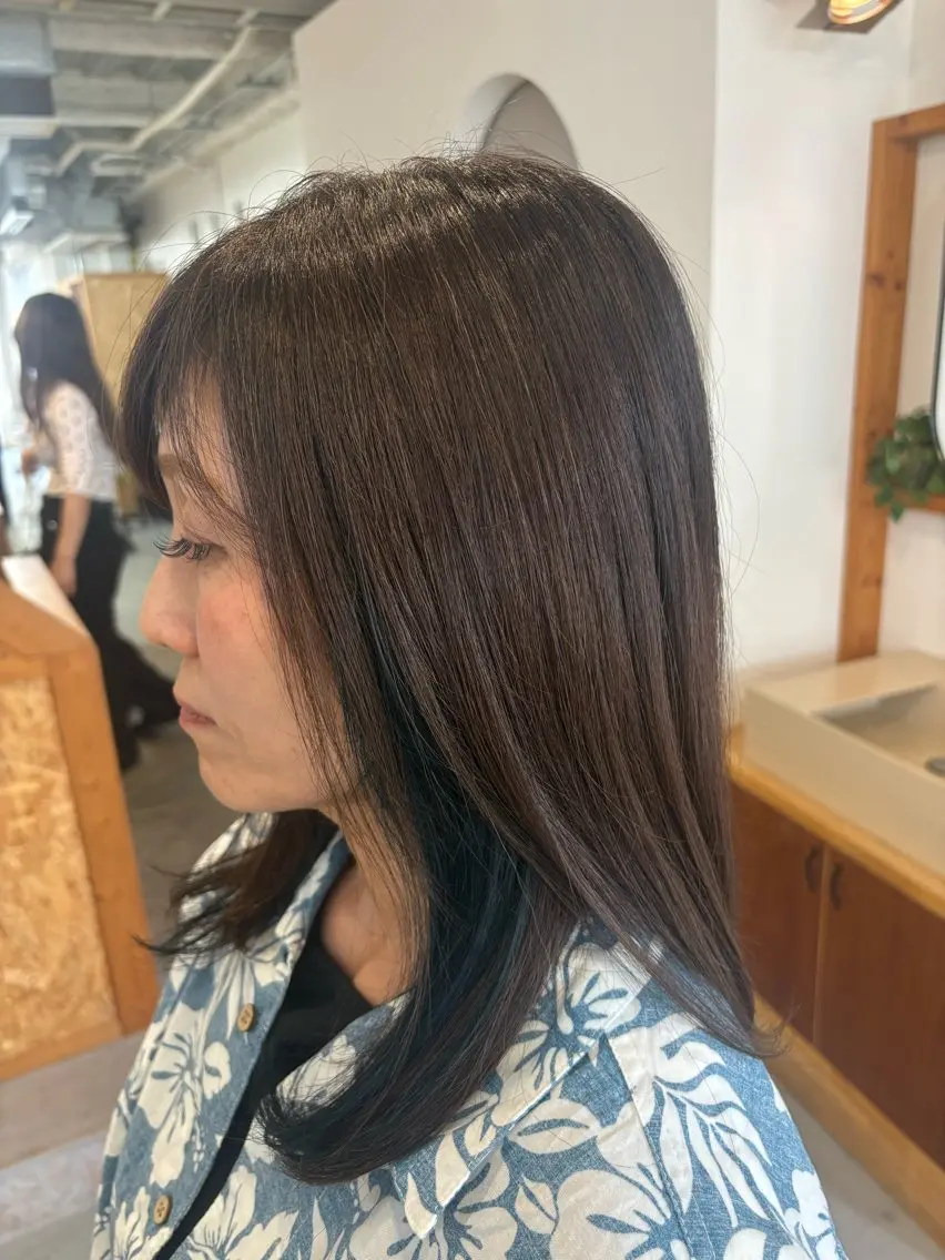 ミディアム ヘアカラー 玉造/髪質改善 カラー🫧ナツミ🫧のヘアスタイル