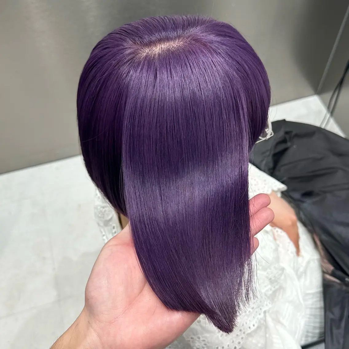 ミディアム カラー ヘアカラー 💫艶ハイトーン×髪 質改善💫リュウトのヘアスタイル