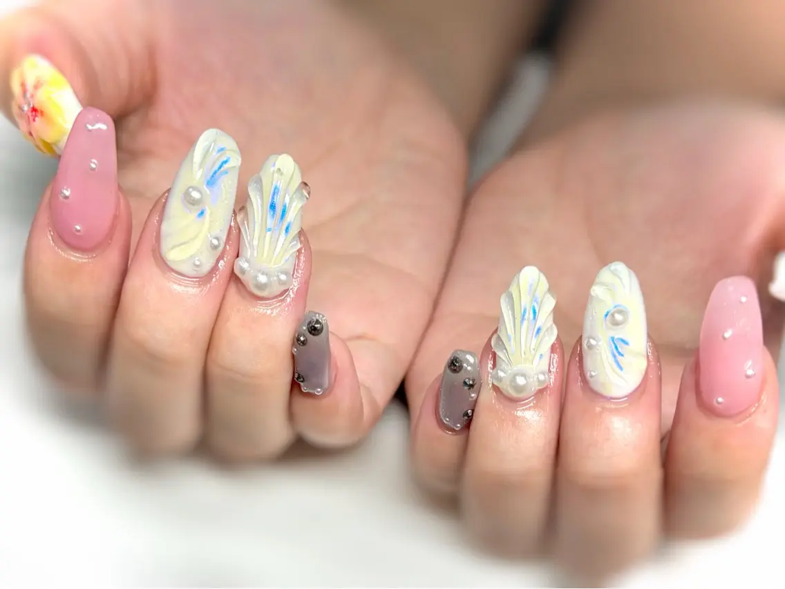 ネイル ハンドネイル Nail salon Cielel⟡Ayaのネイルデザイン