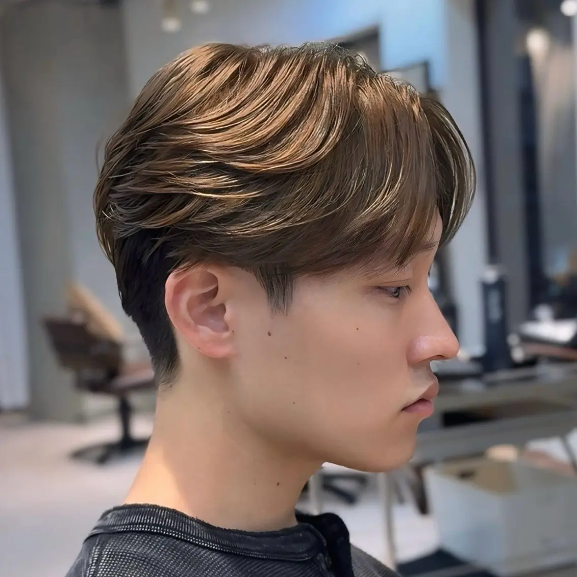 メンズ Sen メンズ毛流れ 梅田 茶屋町のヘアスタイル