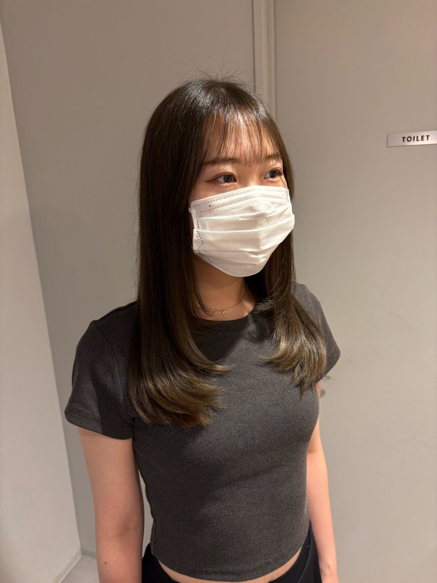 ロング カラー レイヤーカット 藤田 小波のヘアスタイル