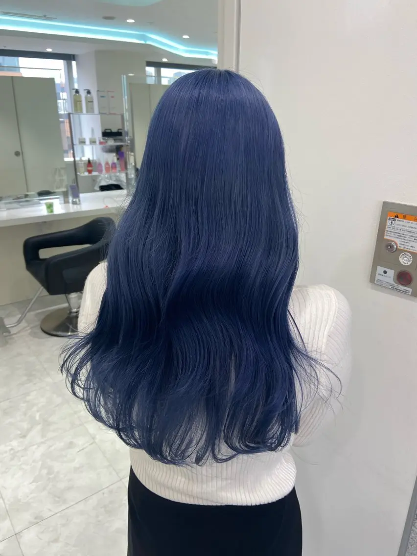 ロング カラー 🤍ྀི透ける寒色 Cocoa🤍ྀིのヘアスタイル