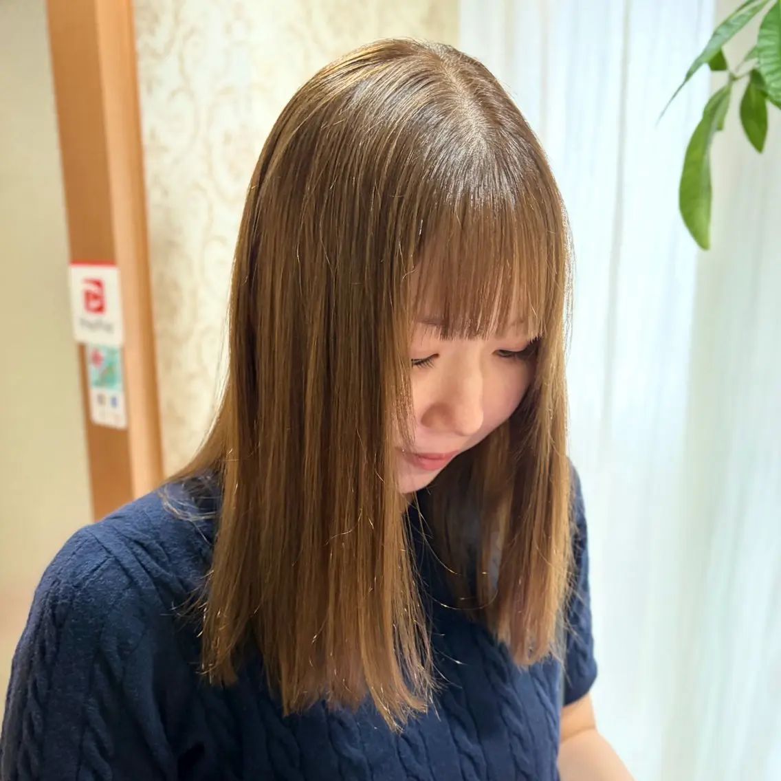 セミロング カット ヘアカラー 美奈 🫧のヘアスタイル
