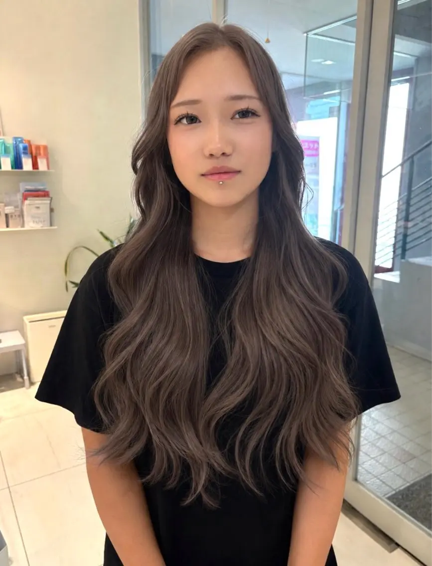 ロング カラー カット ヘアカラー 浅野 匠のヘアスタイル