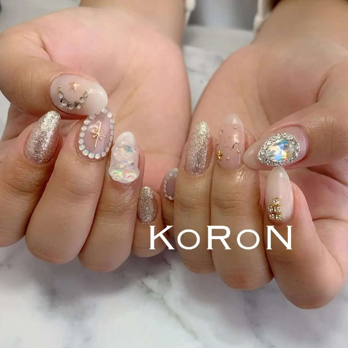 ネイル 韓国ネイル 自宅サロン鎌倉 KORONのネイルデザイン