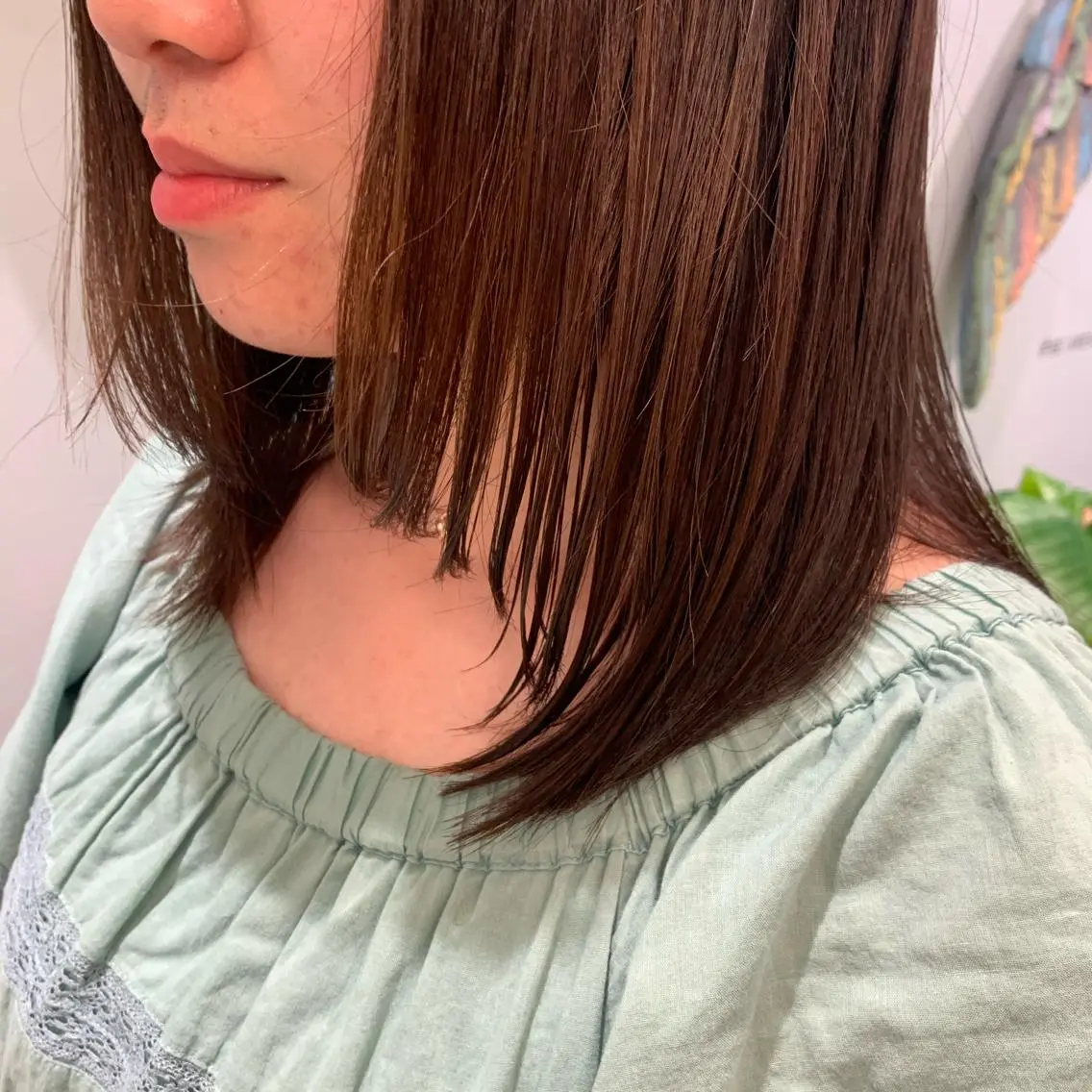 ミディアム レイヤーカット 蓼沼 由莉のヘアスタイル