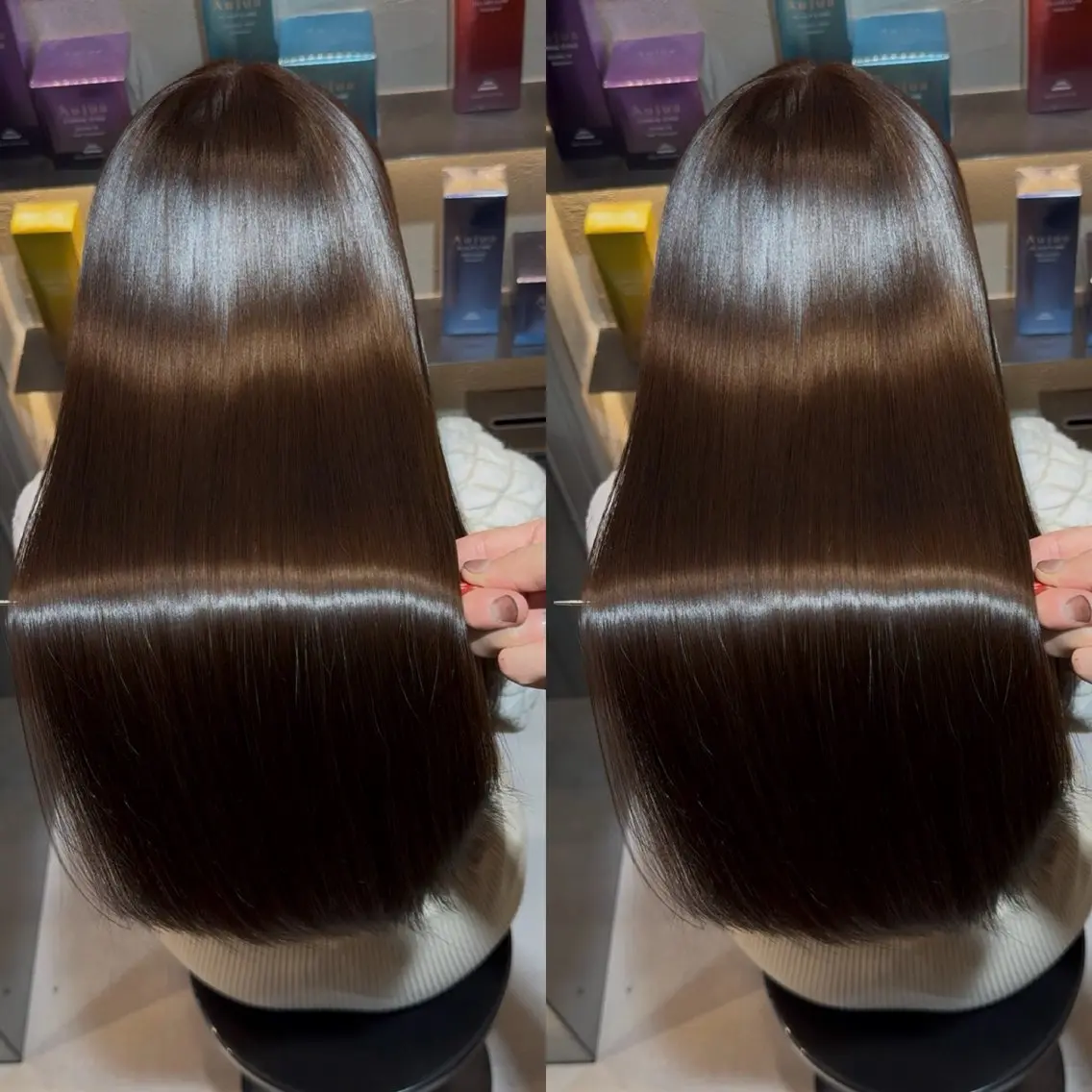 ロング カラー カット ヘアカラー 縮毛矯正 トリートメント 新宿/髪質改善/ 縮毛矯正/Suuのヘアスタイル