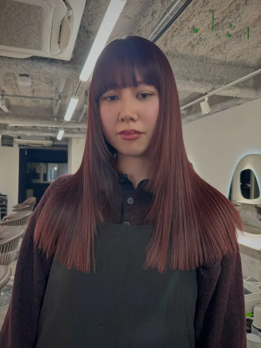 ロング カット トリートメント 新宿/髪質改善/ レイヤー/サカキのヘアスタイル