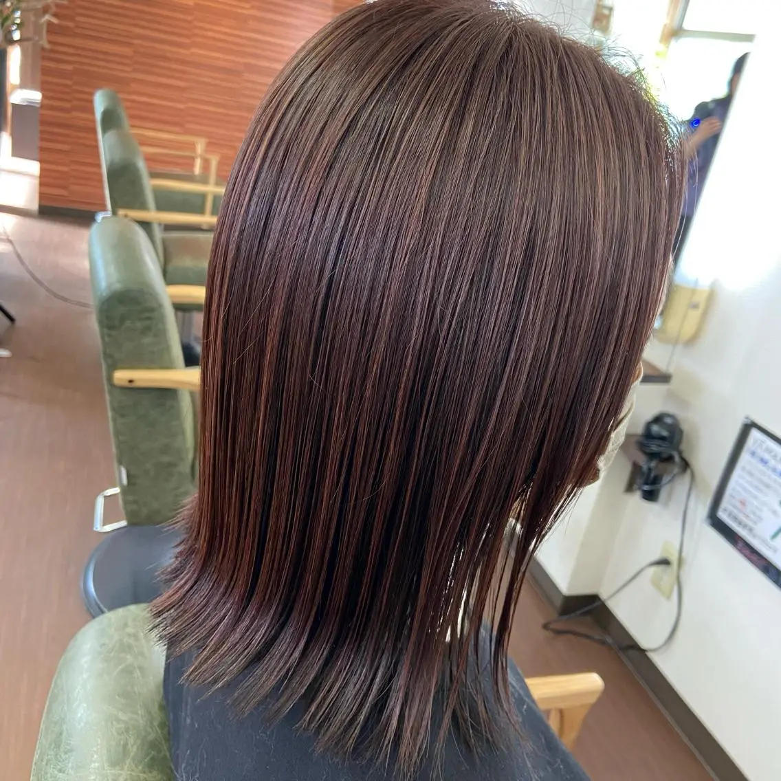ミディアム カラー ハイライトカラー ハイライト ヘアカラー トリートメント 💜推しインナー カラー/菊池柊真💜のヘアスタイル