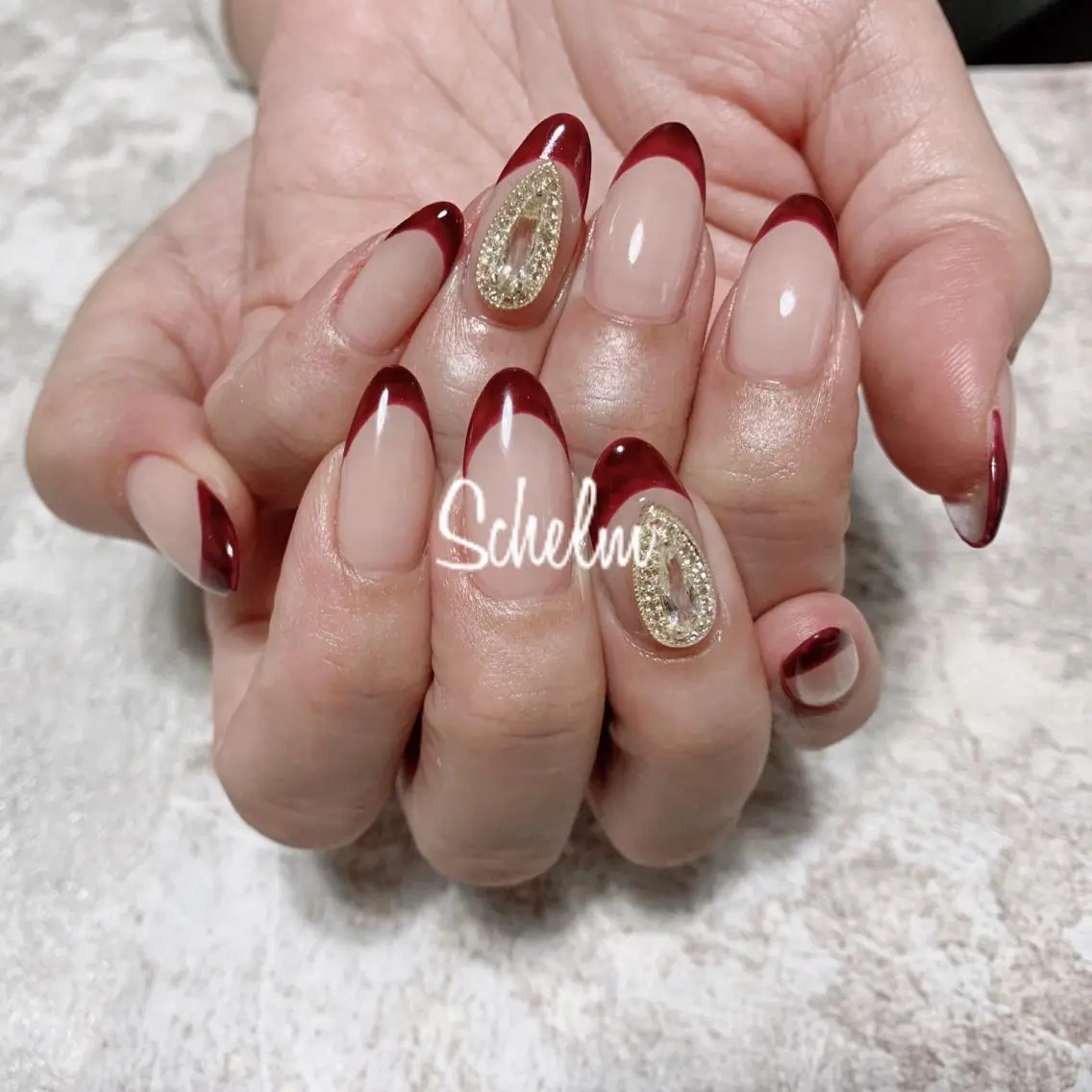 ネイル フレンチネイル ハンドネイル nail room シュレムのネイルデザイン
