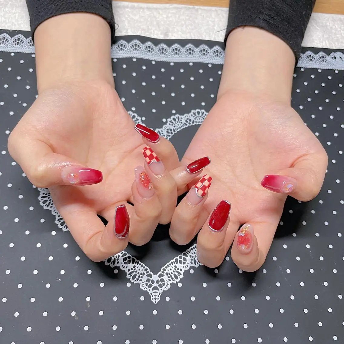 ネイル グラデーション ニュアンスネイル ぷっくりネイル ハンドネイル エン Nail salonのネイルデザイン