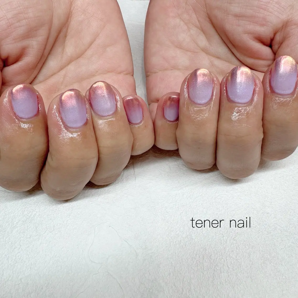 ネイル オーロラネイル グラデーション ミラーネイル ハンドネイル テネルネイル tener nailのネイルデザイン