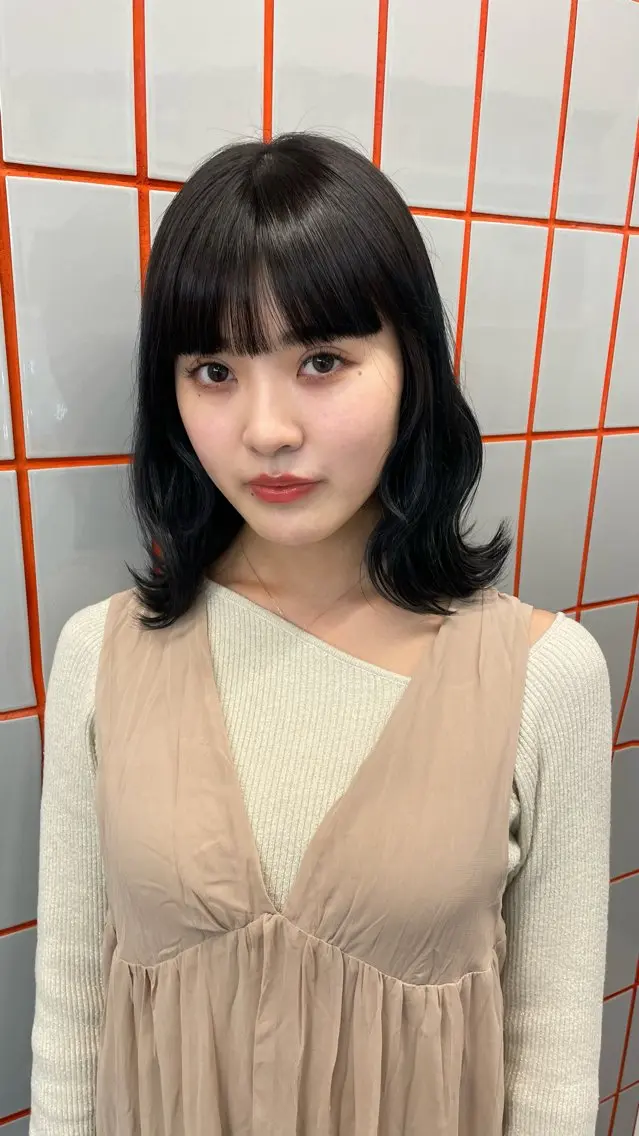 ミディアム 💍モテる艶髪 透明感カラー💖のヘアスタイル