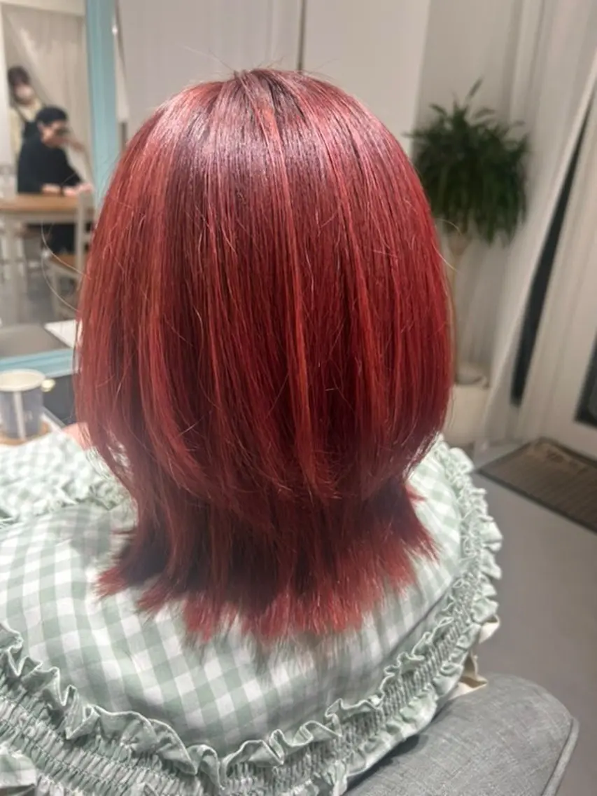 全体ブリーチつき!似合わせダブルカラー🩵の写真