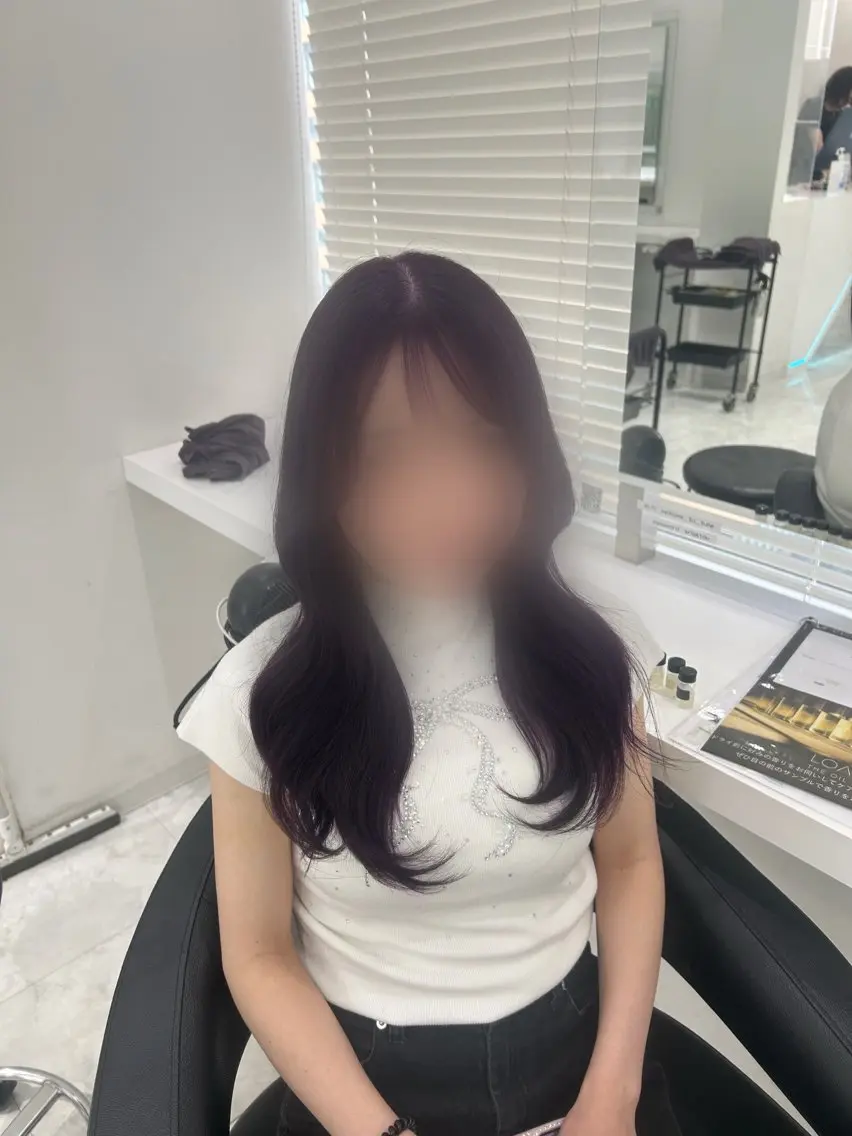 ロング カラー ヘアカラー 💗ブリーチなし暖色 kotono💗のヘアスタイル