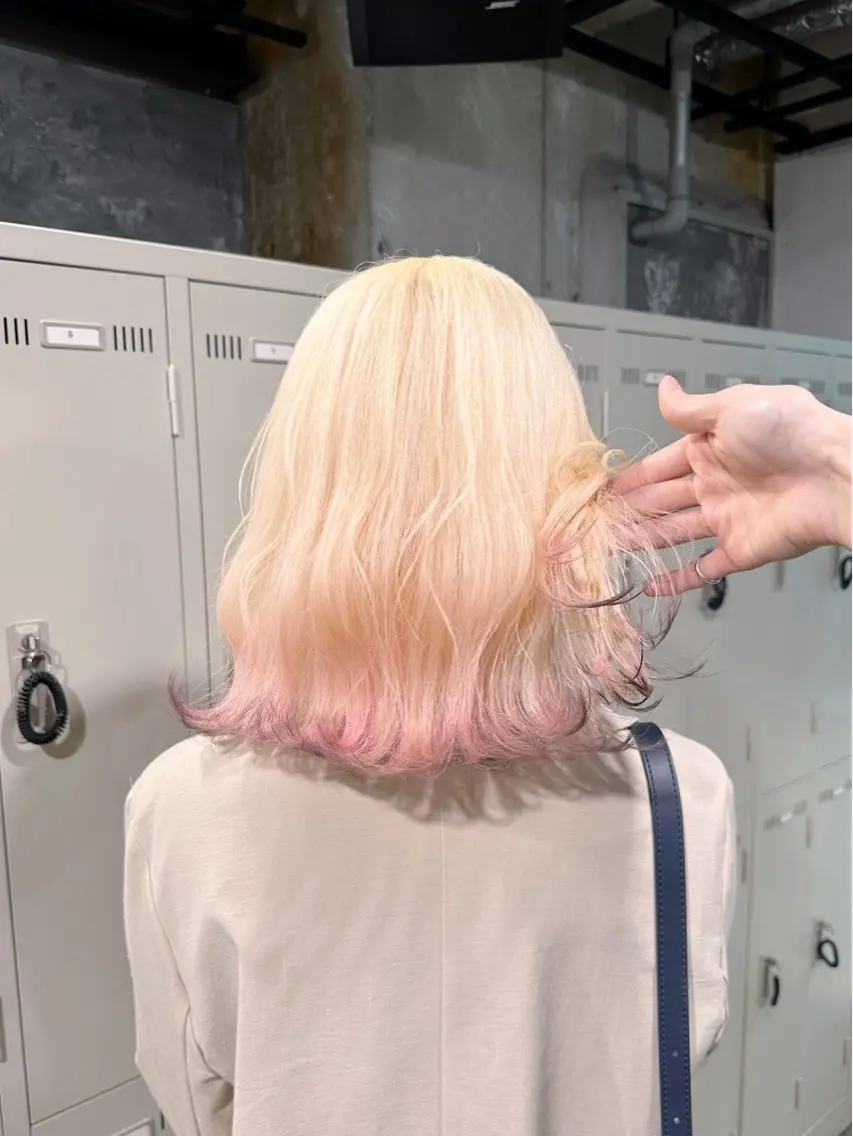 ミディアム カラー ヘアカラー トリートメント エフェクトブリーチ 🌟前澤啓太朗のヘアスタイル