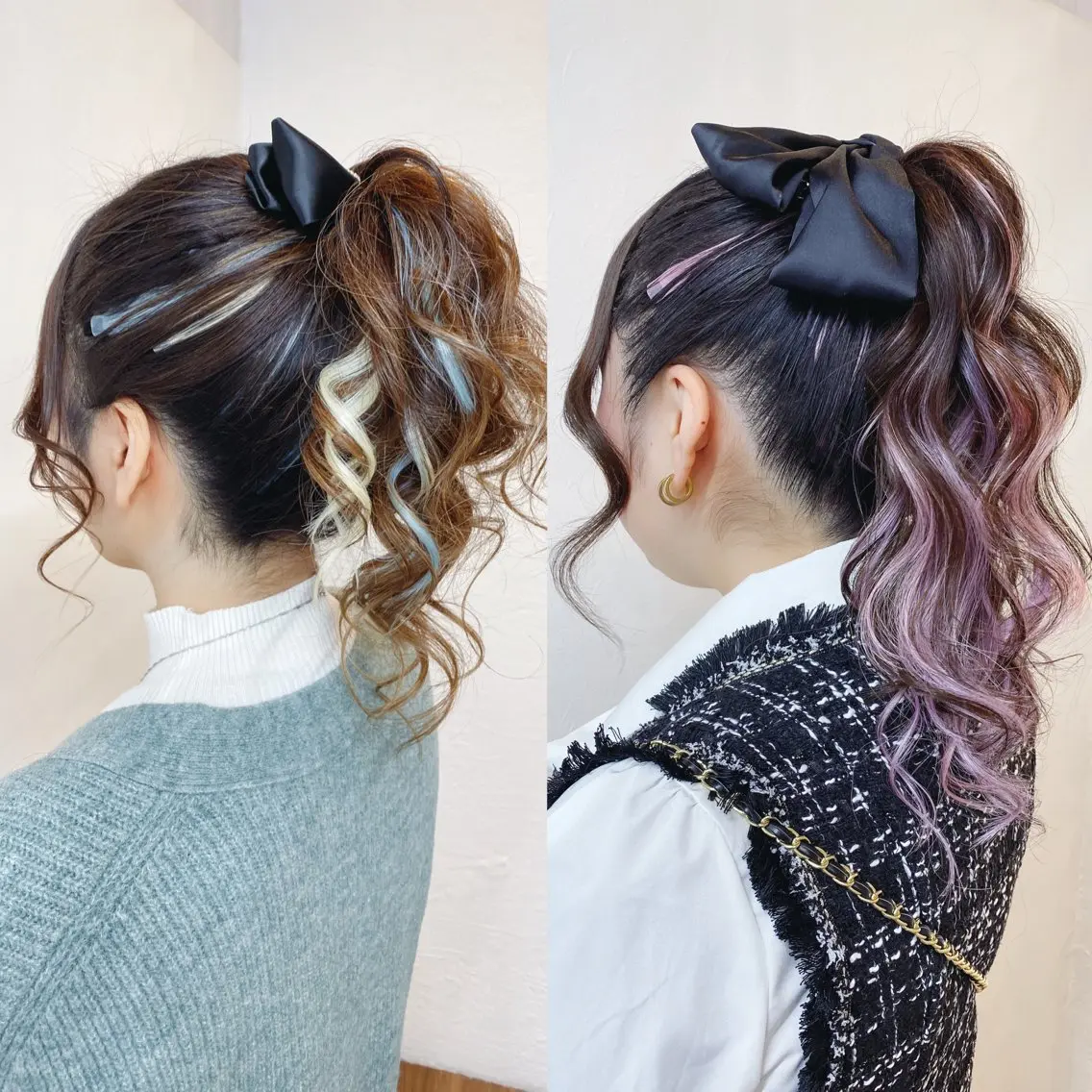 ヘアアレンジ ポニーテール ヘアセット GLOSS 心斎橋 山上のヘアスタイル