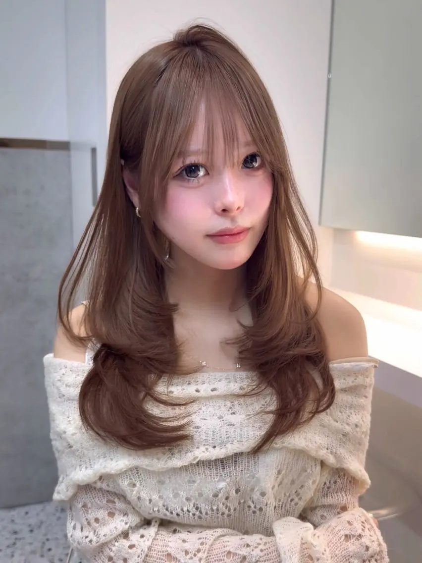 ロング レイヤーカット 🎀透明感カラー shizuka🎀のヘアスタイル
