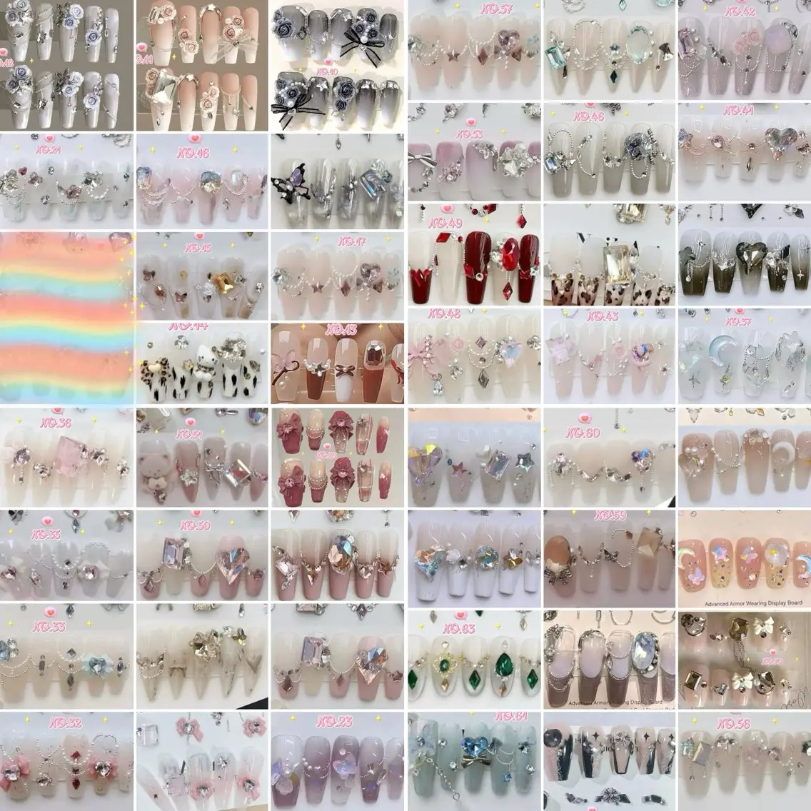 チップ長さ出し10本-定額コース【オフ無し】💕パーツ付き両手10本まで💕の写真